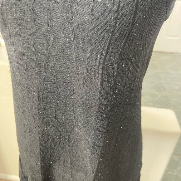 CAARA knit like black sleeveless top - Picture 7 of 7